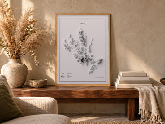 Isle of Skye - Reliefkarte, an der Wand