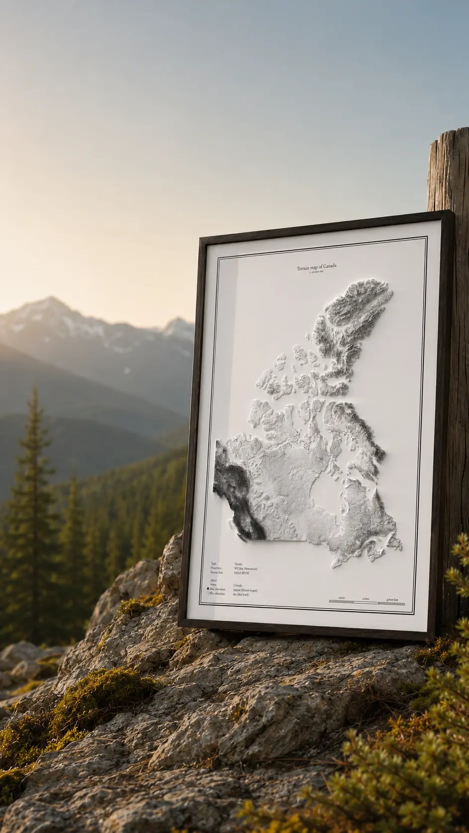 Canada Relief Map Mobile In Nature