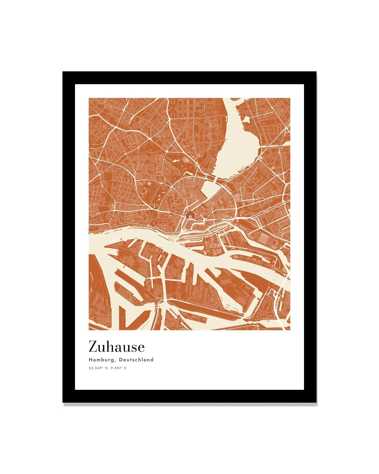 Cartographr Home Hamburg Street Map Print