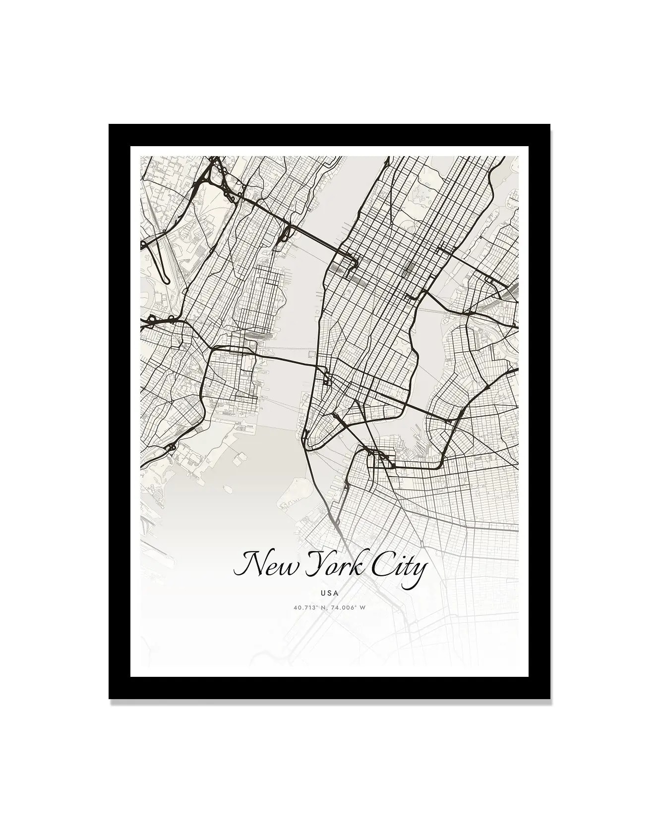 Cartographr New York City Street Map Print