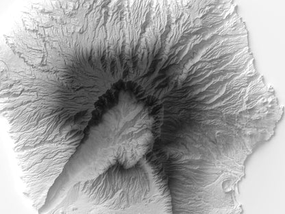 La Palma - Reliefkarte, Detailansicht
